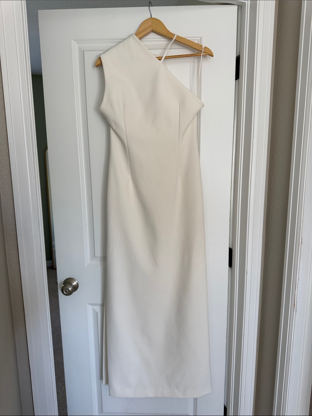 BHLDN ONE-SHOULDER ASYMMETRIC SLEEVELESS MAXI DRESS